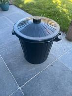 Zwarte Ton / Vuilbak 50L, Huis en Inrichting, 40 liter of meer, Ophalen, Zo goed als nieuw, Kunststof