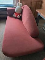 Belle chaise longue en tissu rouge *en très bon état*, Enlèvement ou Envoi, Tissus