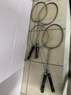 4 badminton rackets, Sport en Fitness, Badminton, Ophalen, Zo goed als nieuw, Racket(s)
