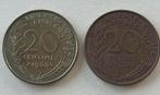 2 x 20 centimes France 1963, Enlèvement ou Envoi, France, Monnaie en vrac