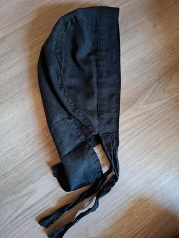 Kookbandana zwart universeel beschikbaar voor biedingen