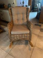 Fauteuil à bascule en osier, Maison & Meubles, Fauteuils, 100 à 125 cm, Comme neuf, Enlèvement, 50 à 75 cm