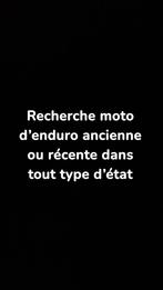 Op zoek naar een oude of recente enduro-motorfiet/te repar/, Particulier, Enduro