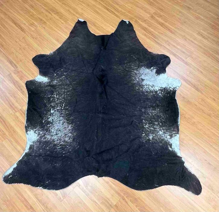 Koeienhuid zwart 200/170, Huis en Inrichting, Woonaccessoires | Overige, Gebruikt, Ophalen of Verzenden