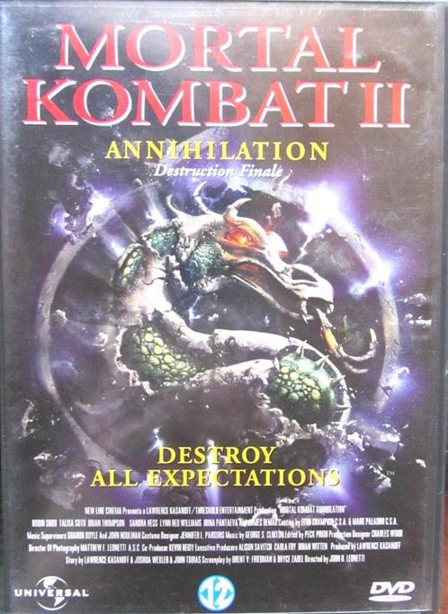 DVD ACTIE- MORTAL KOMBAT II, Cd's en Dvd's, Dvd's | Actie, Zo goed als nieuw, Actiethriller, Alle leeftijden, Ophalen of Verzenden