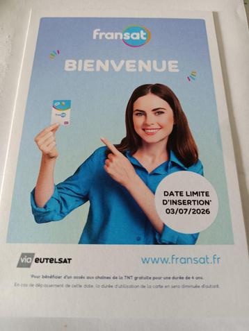 CARTE FRANSAT PC7 - Validité 4 ans, Enlèvement, Neuf, Accessoires d'antenne (parabolique)