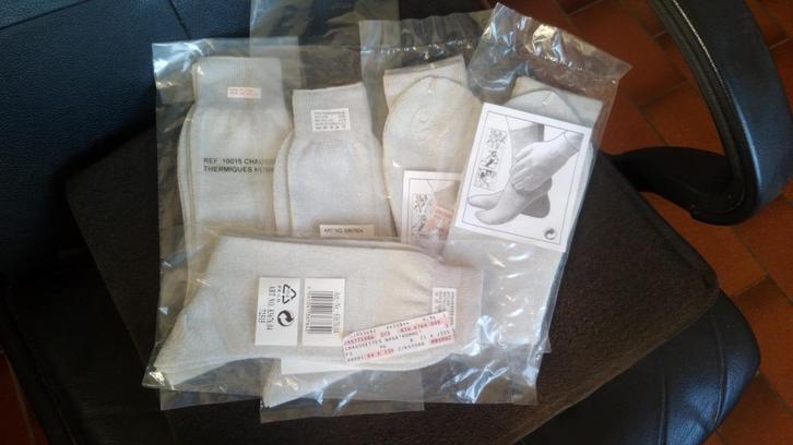 lot de 5 paires chaussettes thermiques homme 44, Kleding | Heren, Sokken en Kousen, Nieuw, Maat 43 t/m 46, Wit, Ophalen of Verzenden