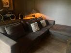 Ruime en comfortabele zetel met poef, Huis en Inrichting, Ophalen, Gebruikt, Stof, Modern