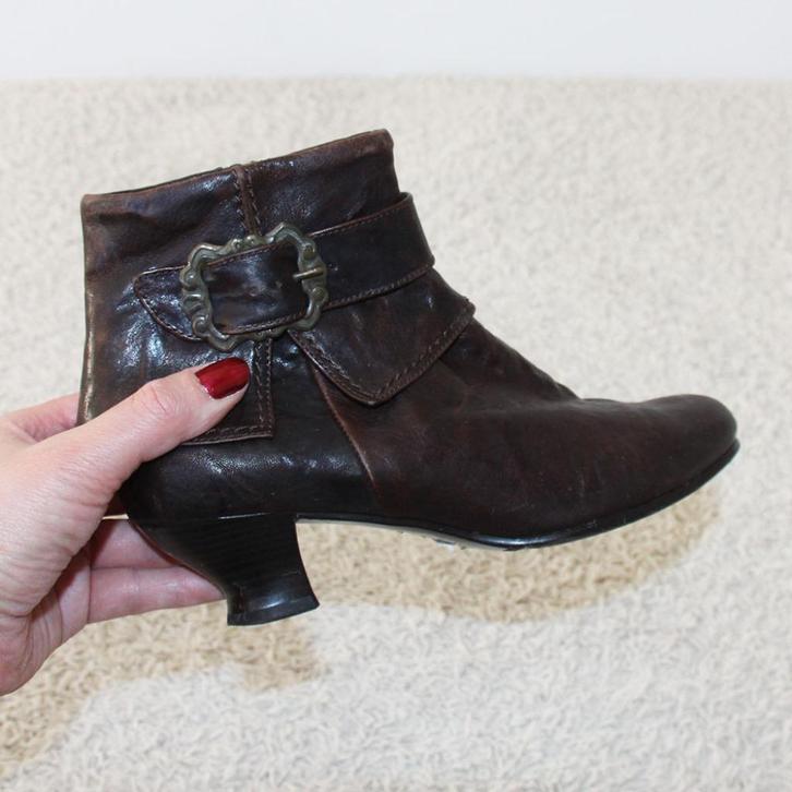 Mooie Leren Gabor Enkellaarsjes (Maat 4/37) € 40,-, Kleding | Dames, Schoenen, Zo goed als nieuw, Lage of Enkellaarzen, Bruin