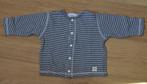 104/1Gilet marin, manches longues , garçon de 6 mois T 62, Garçon, Enlèvement ou Envoi, Pull ou Veste, Comme neuf