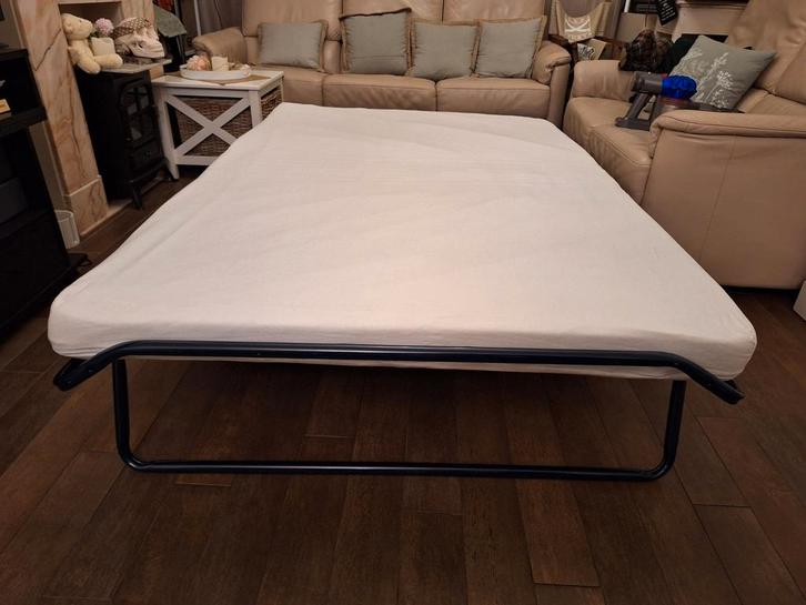 Plooibed twijfelaar 120 cm breed 2 persoons, Huis en Inrichting, Slaapkamer | Slaapbanken, 120 cm, Twijfelaar, Ophalen