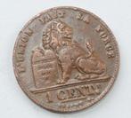 Av Paces BELGIUM KM #76 „CENTIME ALBERT IER” DE 1914 FR, Postzegels en Munten, Munten | België, Verzenden, Brons, Losse munt