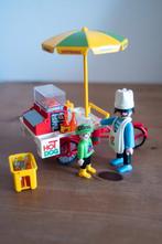 Complet, Playmobil 3848, Vendeur Hot-dog, ambulant, marché, Comme neuf, Ensemble complet, Enlèvement