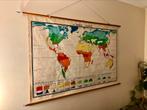 Carte du monde climats vintage