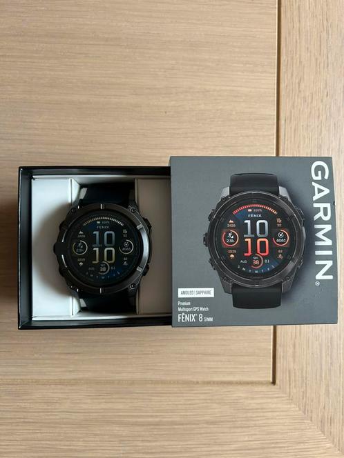 Garmin fenix 8 51mm, Handtassen en Accessoires, Sporthorloges, Zo goed als nieuw, Ophalen