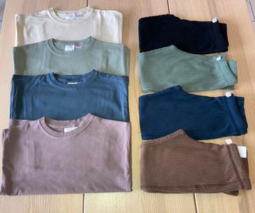 Pakketjes T-shirts met lange mouwen  en leggings. maat 110. beschikbaar voor biedingen