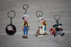 Lotje van 4 sleutelhangers  , Nero , Lucky Luke , Suske, Verzamelen, Ophalen of Verzenden, Overige figuren, Gebruikt, Overige typen