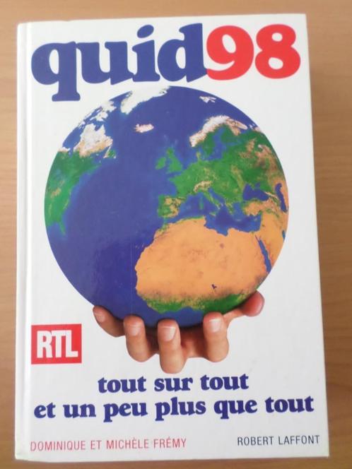 Quid 98 Tout sur tout et un peu plus que tout, Livres, Loisirs & Temps libre, Utilisé, Autres sujets/thèmes, Enlèvement ou Envoi