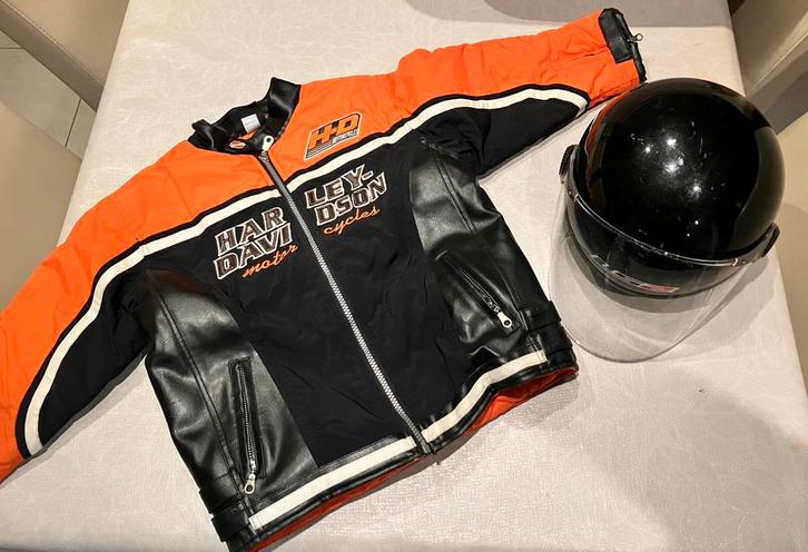 Kindergilet, motorvest en motorhelm, Motoren, Kleding | Motorkleding, Jas | textiel, Kinderen, Nieuw zonder kaartje, Ophalen of Verzenden