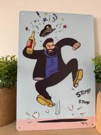 Metalen reclamebord Kuifje, Ophalen of Verzenden, Kuifje, Zo goed als nieuw, Plaatje, Poster of Sticker