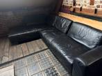 Lederen sofa, Huis en Inrichting, Ophalen, Gebruikt, Hoekbank, 75 tot 100 cm