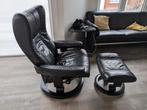 Stressless fauteuil met voetenbankje, Huis en Inrichting, Fauteuils, Ophalen, Gebruikt