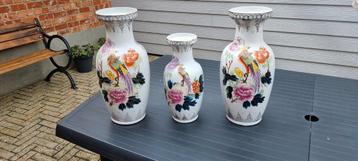 3 vases chinois 