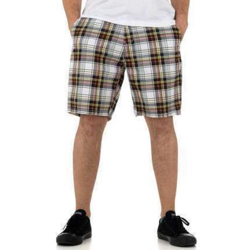 Korte broek geruit rood geel zwart W29 / FR38, Kleding | Heren, Broeken en Pantalons, Nieuw, Overige maten, Rood, Verzenden