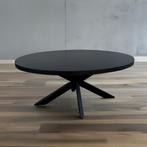 Ovale Eettafel 180cm Zwart Mangohout Matrixpoot, 100 tot 150 cm, 150 tot 200 cm, Ophalen of Verzenden, Zo goed als nieuw