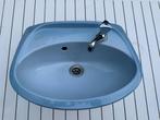 Retro lave-mains Dolomite - blauw, Doe-het-zelf en Bouw, Sanitair, Ophalen, Gebruikt, Steen, Wastafel