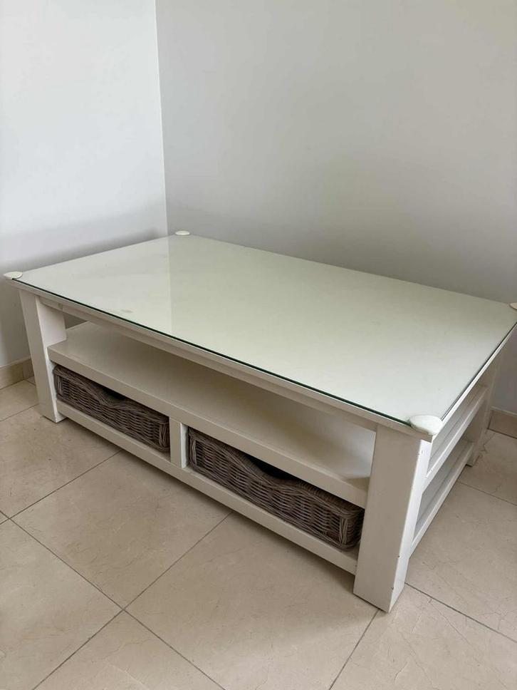 Salontafel, Huis en Inrichting, Tafels | Salontafels, Gebruikt, Minder dan 50 cm, 100 tot 150 cm, 50 tot 100 cm, Rechthoekig, Ophalen