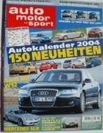 Auto Motor und Sport 25-2003 Bentley Continental/Mercedes-Be, Livres, Autos | Brochures & Magazines, Général, Utilisé, Envoi