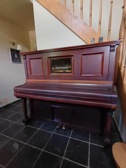 Bijzondere buffetpiano J.Gunther model "Odeola", Muziek en Instrumenten, Piano's, Gebruikt, Piano, Ophalen