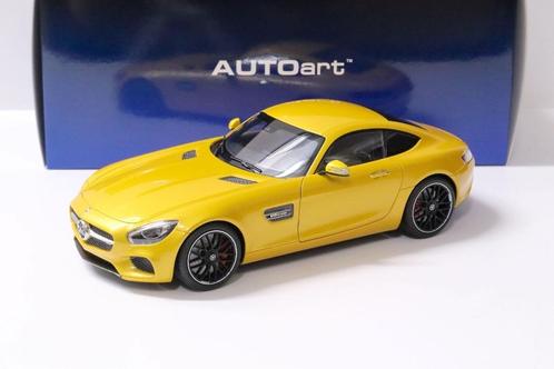 Mercedes AMG Gt S Geel Autoart 1/18 Nieuw, Hobby en Vrije tijd, Modelauto's | 1:18, Auto, Autoart, Ophalen of Verzenden