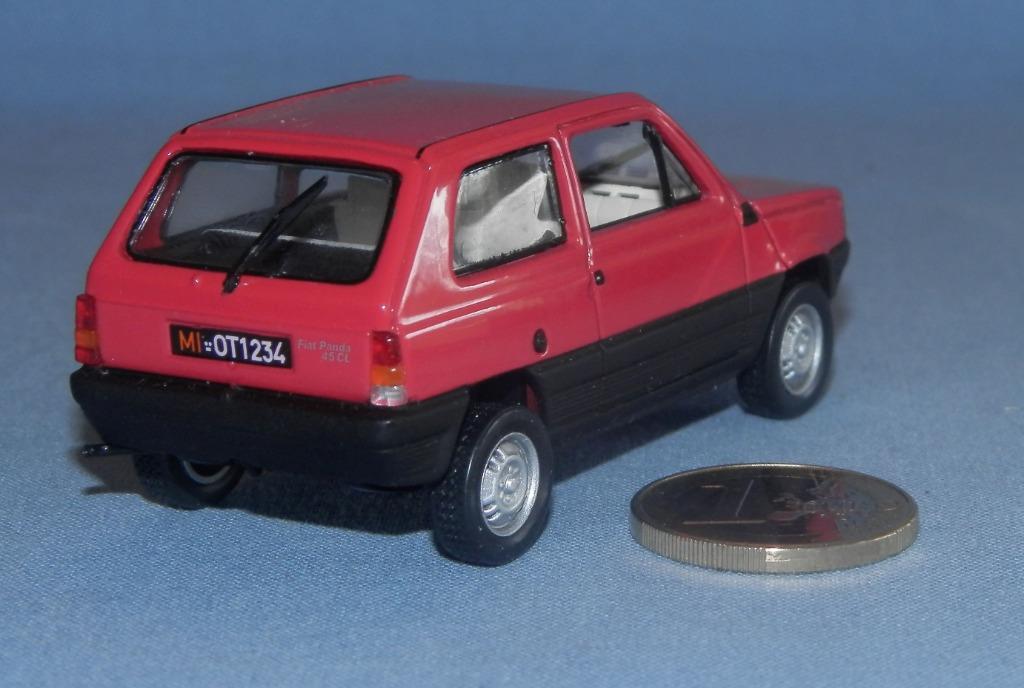 ② Norev 1/43 : Fiat Panda de 1980 (Rouge) — Voitures miniatures
