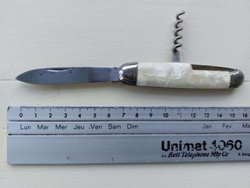 Couteau de poche vintage Solingen Contento, 1 lame et tire-b
