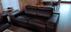 Lederen salon, Huis en Inrichting, Ophalen, Gebruikt, 300 cm of meer, 75 tot 100 cm