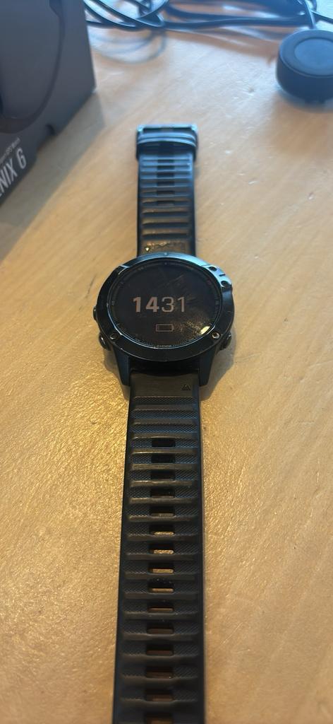 Garmin fenix 6pro, Handtassen en Accessoires, Sporthorloges, Zo goed als nieuw, GPS, Waterdicht, Ophalen