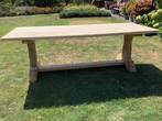 Prachtige massief eiken kloostertafel, Huis en Inrichting, Ophalen, Zo goed als nieuw