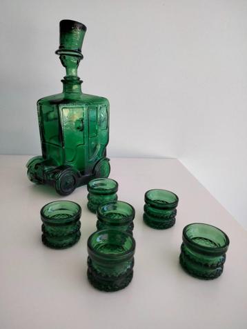 1970s vintage Des Bessi Italy decanter karaf glas beschikbaar voor biedingen