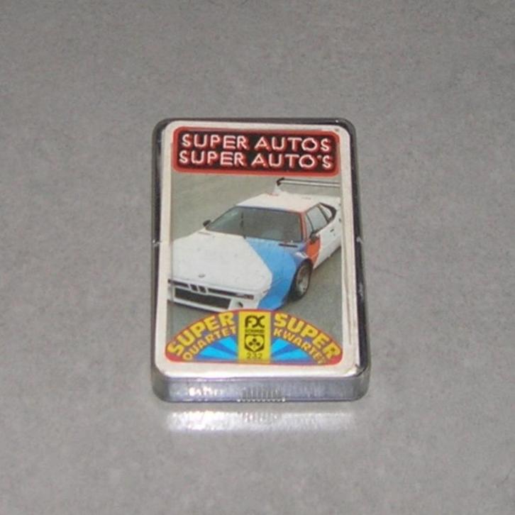 Kwartet – spel Super Auto’s, Verzamelen, Speelkaarten, Jokers en Kwartetten, Zo goed als nieuw, Kwartet(ten), Ophalen of Verzenden