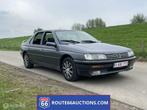 Peugeot 605 SR V6 1990 | Route 66 Auctions, 4 deurs, Bedrijf, Zilver of Grijs, Peugeot