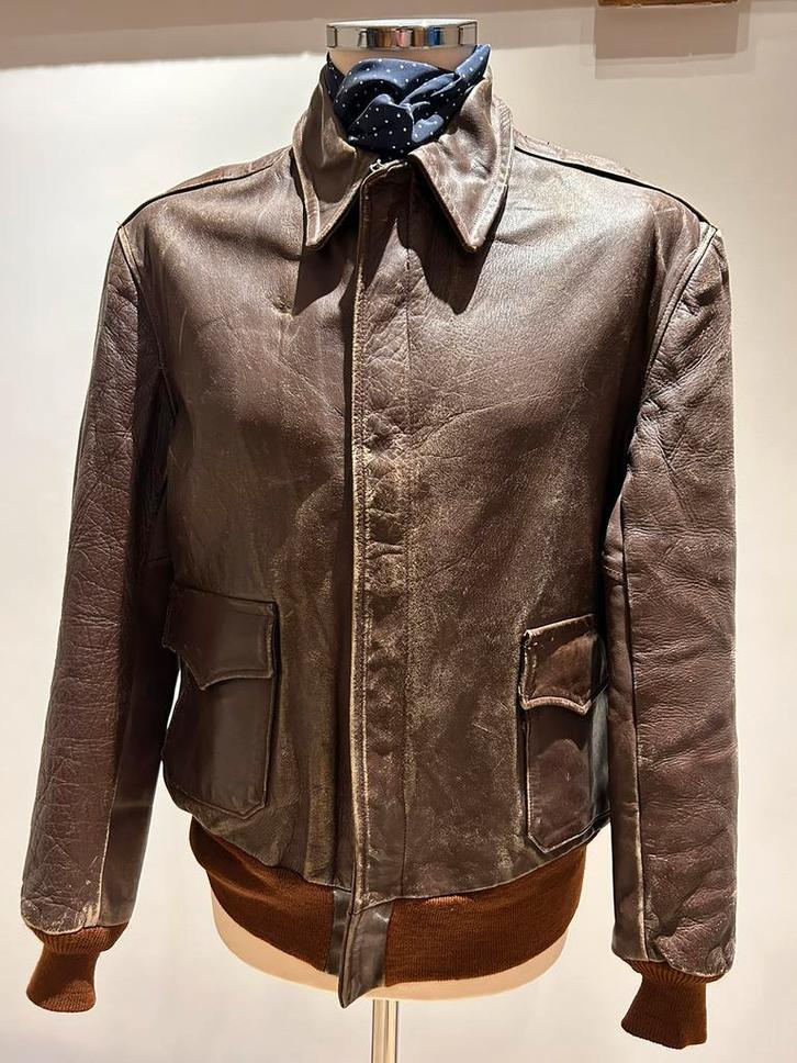 USAAF A-2 horsehide pilot jacket private purchase, Verzamelen, Militaria | Tweede Wereldoorlog, Ophalen of Verzenden