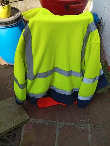 Fluo jas/vest maat XL, Ophalen, Zo goed als nieuw, Jas