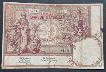 20 Francs 1901 Baksteenrood / Zeldzaam ! beschikbaar voor biedingen