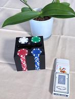 Pokerset / Speelkaarten / 100 gekleurde pokerchips / NIEUW, Ophalen of Verzenden, Nieuw, Speelkaart(en)