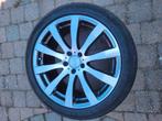Vier aluminium velgen Tomason 19 inch met vier banden, Auto-onderdelen, Banden en Velgen, Ophalen, 19 inch, Band(en)