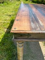 Oude houten tafel, Maison & Meubles, Tables | Tables à manger, Autres essences de bois, 50 à 100 cm, Enlèvement, 150 à 200 cm