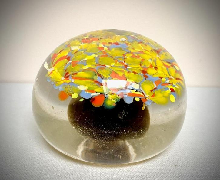 Val Saint Lambert Ancient Sulphide Ball Papiergewicht, Antiek en Kunst, Antiek | Glaswerk en Kristal, Ophalen of Verzenden