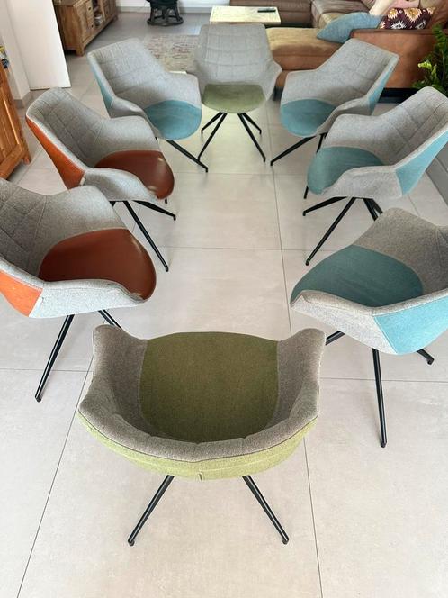 Zuiver Doulton kuipstoel - 8 stuks, Huis en Inrichting, Stoelen, Gebruikt, Vijf, Zes of meer stoelen, Overige kleuren, Ophalen